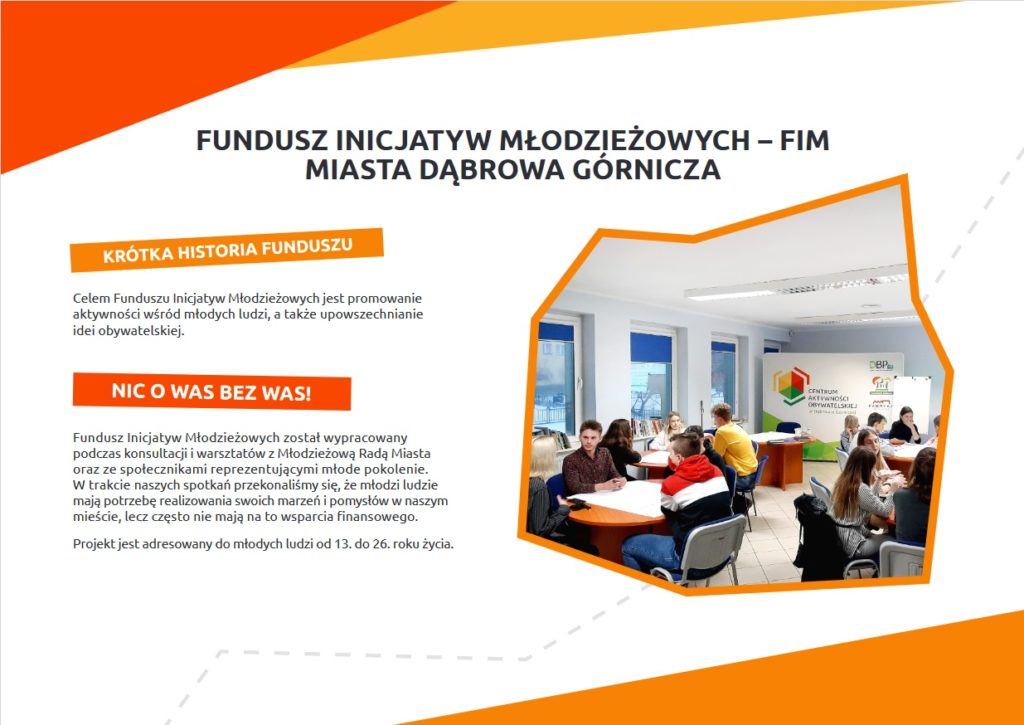 ulotka funduszu inicjatyw młodzieżowych