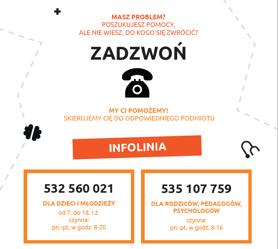 ulotka na temat pomocy psychologicznej